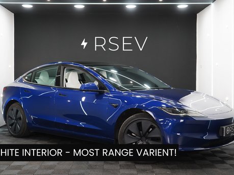 Tesla Model 3 LONG RANGE RWD TOW BAR WHITE INTERIOR GROK AI VENTILATED SEATS 1 OWNER VATQ