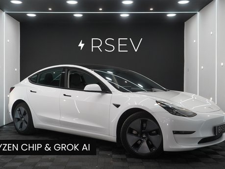 Tesla Model 3 LONG RANGE AWD Ryzen with GROK AI One Owner Heat Pump Adaptive LEDs VAT Q