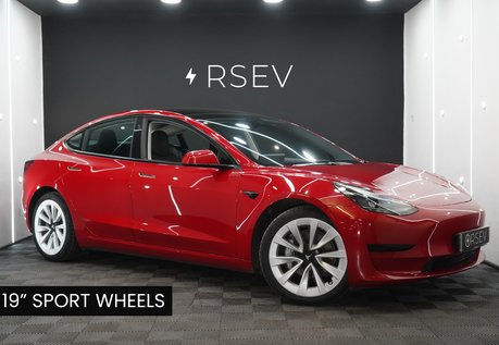Tesla Model 3 Standard Range Plus Red Multi-Coat 19'' Sport Wheels LFP Battery One Owner