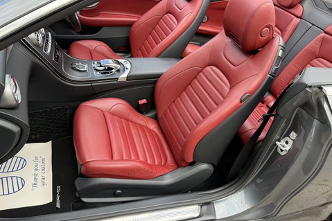 Mercedes-Benz C Class C 220 D AMG LINE PREMIUM PLUS - SELENITE GREY WITH CRANBERRY LEATHER 19
