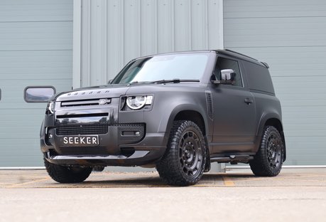 Land Rover Defender 90 D250 HARD TOP MHEV styled by Seeker with a matt PPF award winning looks 