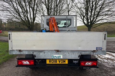 Ford Transit 350 Srw 130 ps Dropside Truck with Maxilift PH110 Crane 12