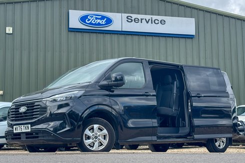 Ford Transit Custom Crew Cab AUTO LWB L2H1 Low Roof Limited 320 Air Con Alloys Sensors Cam EURO