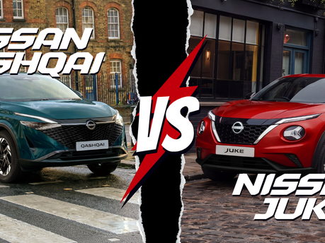 Image of Nissan Juke and Nissan Qashqai.
