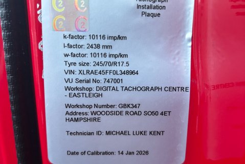 DAF LF FA45.180 12T Day E4 Box Lorry - Ex Fire & Rescue Service 24