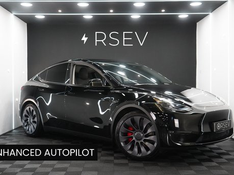 Tesla Model Y  Performance Enhanced Autopilot Auto Park & Summon Solid Black 1 Owner