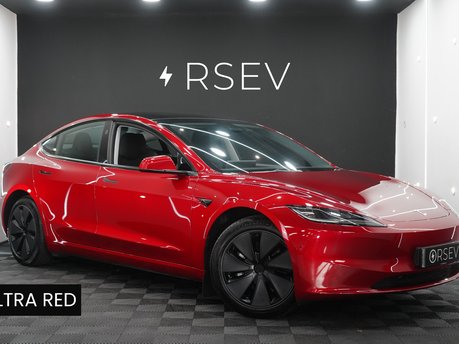 Tesla Model 3 LONG RANGE AWD Ultra Red Now with GROK Heated & Cooled Seats One Owner