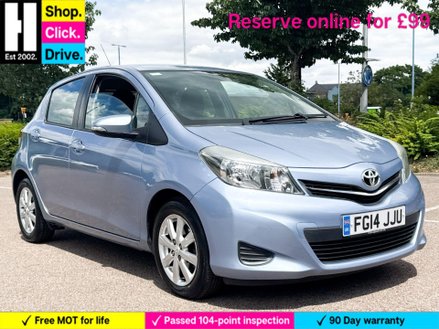 2014 TOYOTA YARIS 1.33 DUAL VVT I ICON HATCHBACK 5DR PETROL MANUAL EURO 5 99... photo
