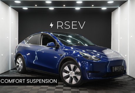 Tesla Model Y RWD Comfort Suspension GROK AI Deep Blue Metallic Adaptive LEDs 1Owner VATQ