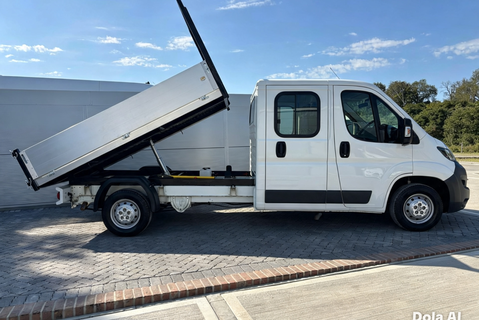 Peugeot Boxer 335 2.2 Hdi 130 ps Crew Cab Tipper - Air Con - Ex MOD 7