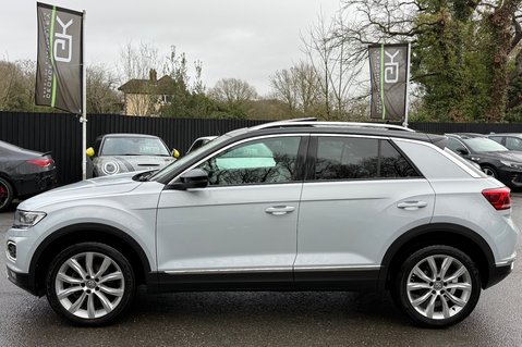 Volkswagen T-Roc SEL TSI EVO DSG -WHITE SILVER -PAN ROOF -CAMERA -WINTER PACK  10