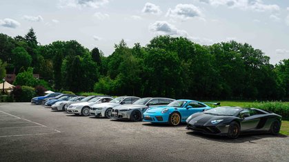 Romans International Convoy to Goodwood Breakfast Club Supercar Sunday 13