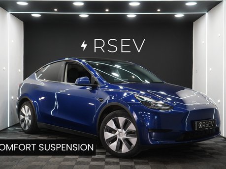 Tesla Model Y RWD Comfort Suspension GROK AI Deep Blue Metallic Adaptive LEDs 1Owner VATQ