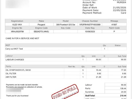 Peugeot 308 1.2 PureTech Allure Premium Estate 5dr Petrol EAT Euro 6 (s/s) (130 ps) 28