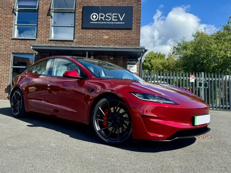 Tesla Model 3 PERFORMANCE AWD Ultra Red Metallic White Interior Impeccable Example!