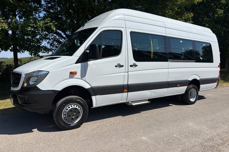 Mercedes-Benz Sprinter 519 4x4 14 Str Minibus with Air Con - Ex MOD