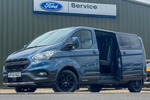Ford Transit Custom Crew Cab LWB L2H1 Low Roof Trail 320 Air Con Alloys Sensors Cam EURO 6
