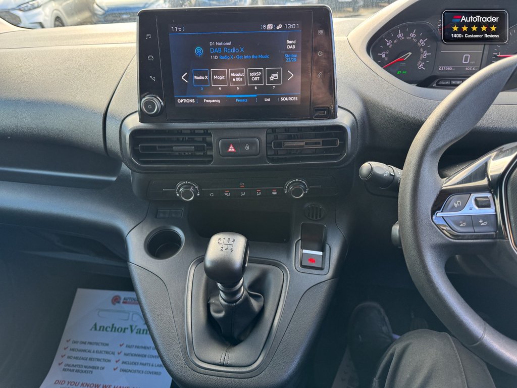 2022 Peugeot PartnerSWB L1H1 Low Roof Asphalt Air Con Alloys Camera Nav Sensors EURO 6 — thumbnail 32 of 50