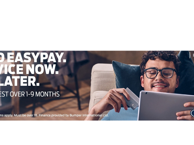 Ford EasyPay. Service Now. Pay Later.