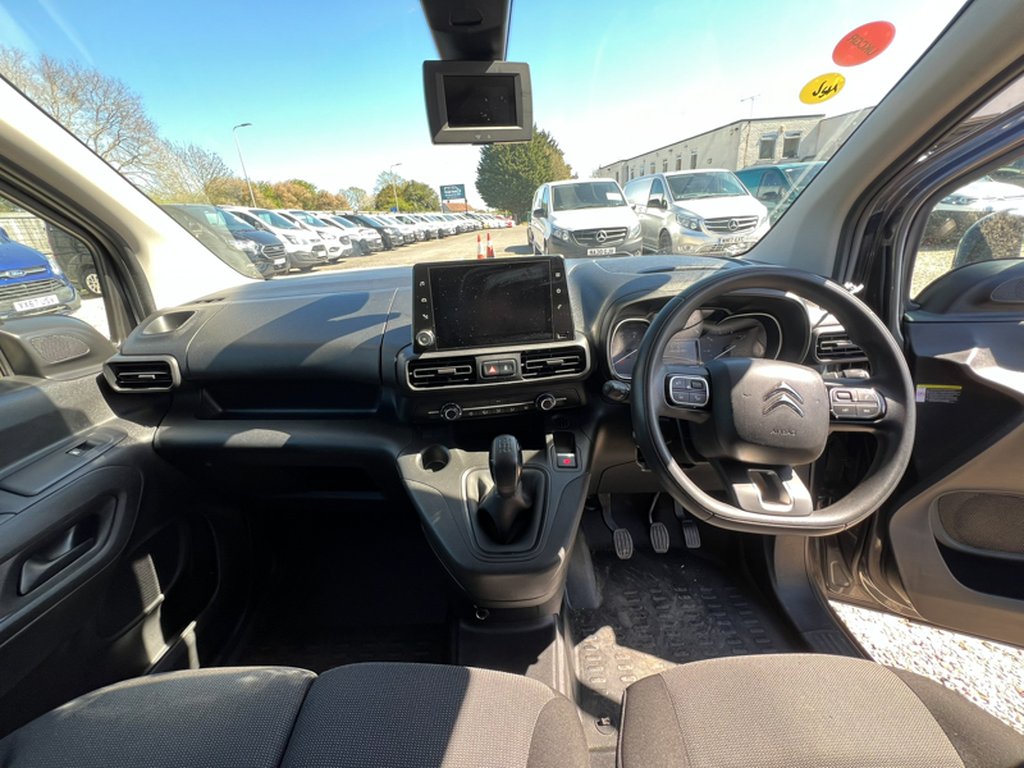 2021 Citroen BerlingoSWB L1H1 Driver 1000 Air Con Alloys Camera Nav Sensors EURO 6 NO VAT — thumbnail 29 of 51