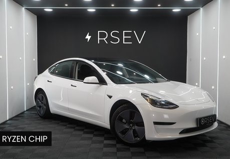 Tesla Model 3 RWD Standard Range Ryzen 1 Owner Adaptive LEDs Heat Pump Pano Roof 
