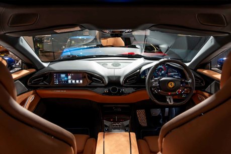 Ferrari Purosangue ATELIER. EXTENSIVE CARBON FIBRE. PAINTED SHIELDS. PASSENGER DISPLAY. P/ROOF 26