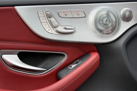 Mercedes-Benz C Class C 220 D AMG LINE PREMIUM PLUS - SELENITE GREY WITH CRANBERRY LEATHER 36
