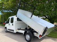 Peugeot Boxer 335 2.2 Hdi 130 ps Crew Cab Tipper - Air Con - Ex MOD 6