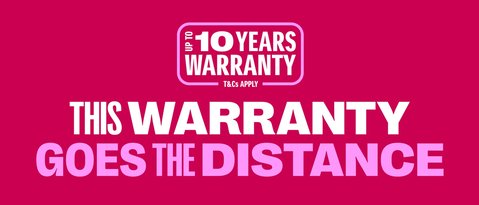 10 Year Service Activated Warranty