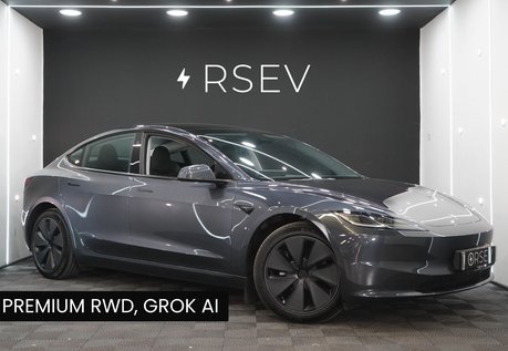 Tesla Model 3 Premium RWD GROK AI Rear Screen Heated & Vented Seats Premium Sound VAT Q