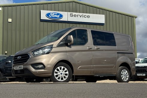Ford Transit Custom Crew Cab SWB L1H1 Low Roof Limited 300 Air Con Alloys Sensors Cam EURO 6 NO