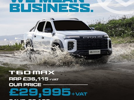 Maxus T60 MAX, Now £29,995 +VAT