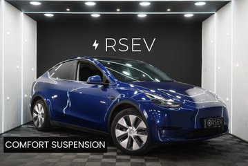 Tesla Model Y RWD Comfort Suspension GROK AI Deep Blue Metallic Adaptive LEDs 1Owner VATQ