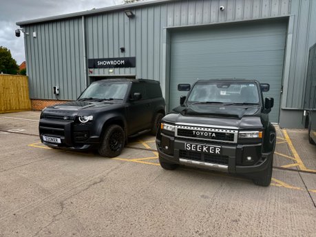 New 2025 Toyota Land Cruiser Commercial having a rear seat conversion and styling upgrade by Seeker UK 