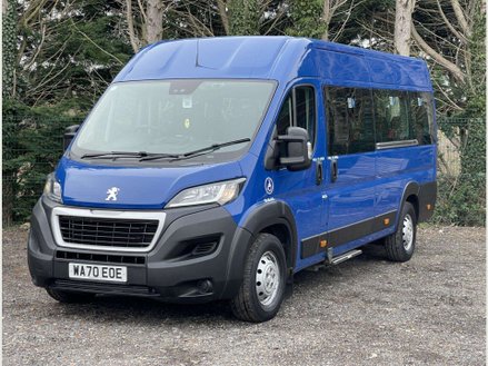 Peugeot Boxer BLUE HDI 440 L4H2 17seat Minibus Lite, Non-D1, with wheelchair ramp. Euro 6