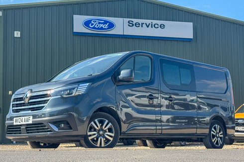 Renault Trafic Crew Cab AUTO LWB L2H1 Sport LI30 A/C Alloys Nav Sensors Tow Bar EURO 6
