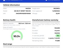 Mazda MX-30 GT Sport Tech SUV 5dr Electric Auto 35.5kWh (145 ps) 2