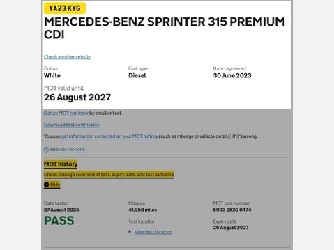 Mercedes-Benz Sprinter 2.0 315 CDI Premium Panel Van 5dr Diesel G-Tronic RWD L2 H2 Euro 6 (s/s) (1 29