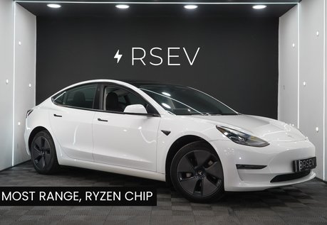 Tesla Model 3 Long Range RWD Best for Range Ryzen GROK AI Black Interior One Owner VAT Q