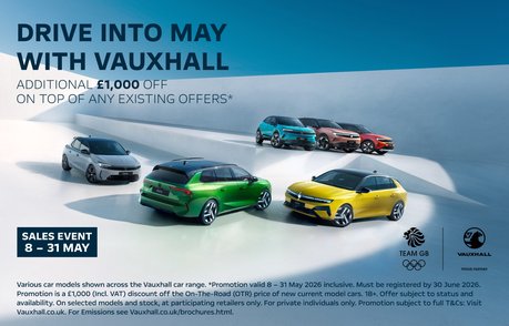Drive into may with Vauxhall