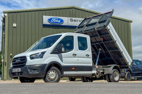 Ford Transit Tipper Crew Cab LWB L3 Leader 350 Dual Rear Wheel Tow Bar EURO 6