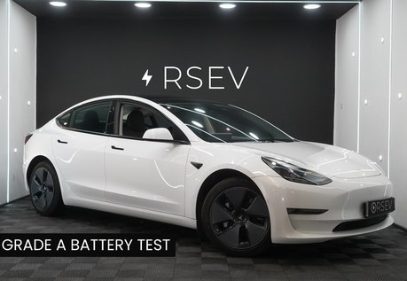 Tesla Model 3 LONG RANGE AWD One Owner Heat Pump Adaptive LEDs Pano Roof Black Interior