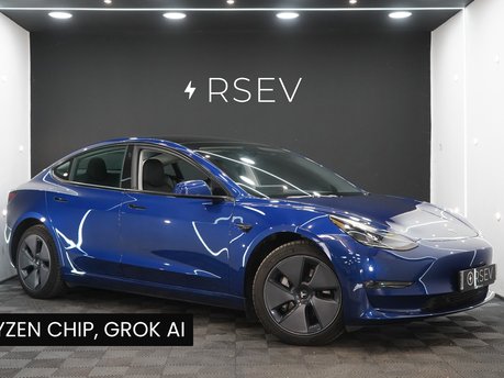 Tesla Model 3 LONG RANGE AWD Ryzen GROK AI One Owner Heat Pump Adaptive LEDs VAT Q