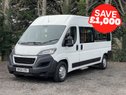 Peugeot Boxer BLUE HDI 335 L3H2 17 seat NON-D1 Minibus with ramps, sensors. ULEZ