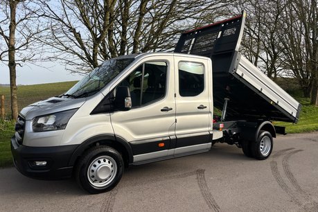 Ford Transit 350 Drw L3 165ps Crew Cab Tipper - 3.5t Towing Capacity / Air Con