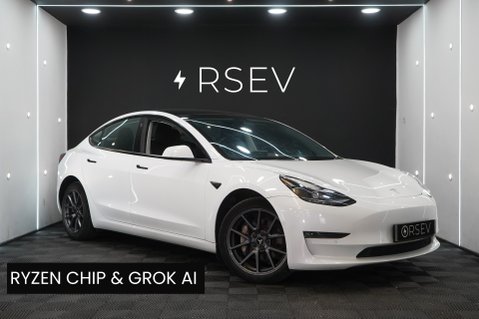Tesla Model 3 LONG RANGE AWD Ryzen GROK AI One Owner Heat Pump Adaptive LEDs VAT Q 