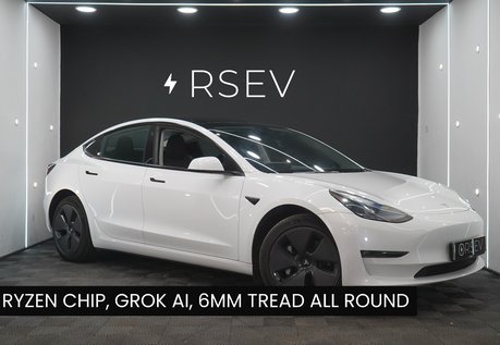 Tesla Model 3 LONG RANGE RWD 6mm all Tyres 12moths MOT Ryzen GROK 