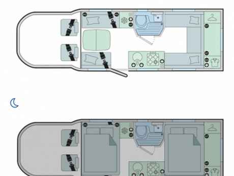 Bailey Adamo 75-4DL 6 Berth|4 Belt|Rear Lounge|Bathroom|Kitchen