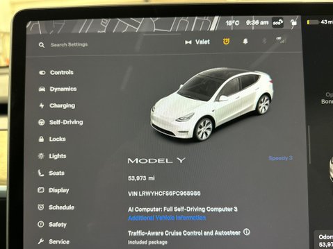 Tesla Model Y SUV 5dr Electric Auto RWD (346 ps) Bluetooth - Air Con - Alloy Wheels 14