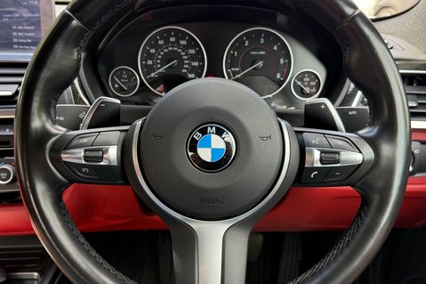 BMW 4 Series 435D XDRIVE M SPORT -ADAPTIVE SUSPENSION -CORAL RED LEATHER  7